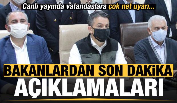 İzmir depremi ile ilgili son dakika açıklamaları! Canlı yayında vatandaşlara çok net uyarı