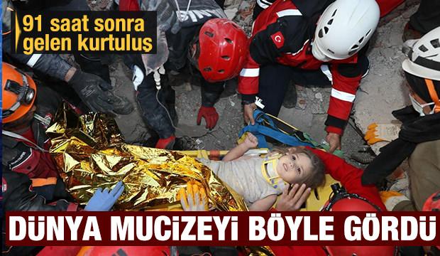 Dünya mucizeyi böyle gördü: Ayda'nın 91 saat sonra gelen kurtuluşu
