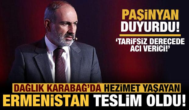 Son dakika: Karabağ'da hüsrana uğrayan Ermenistan yenilgiyi kabul etti!