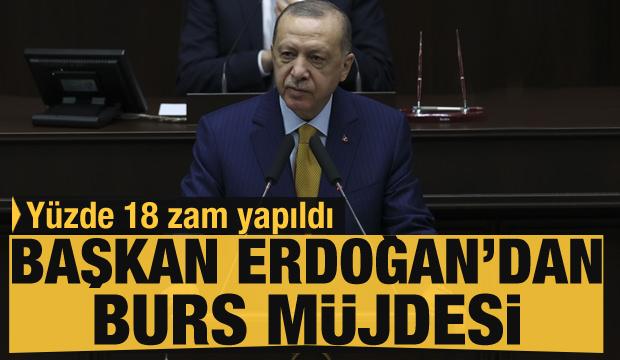 Cumhurbaşkanı Erdoğan'dan öğrencilere burs müjdesi