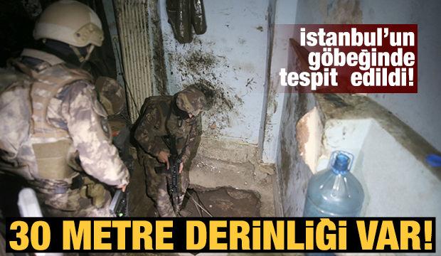 İstanbul'da 30 metre derinliğinde tünel bulundu!