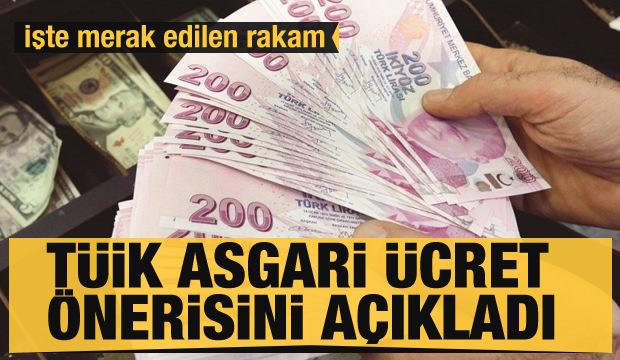 Son dakika... TÜİK asgari ücret önerisini açıkladı! İşte rakam