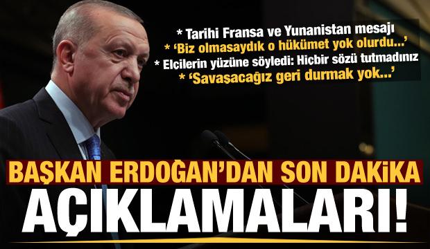 Erdoğan'dan son dakika açıklamaları: Biz olmasaydık o hükümet yok olurdu...