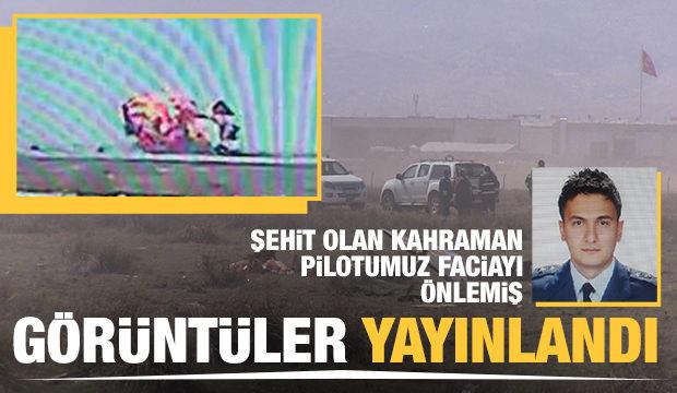 Konya'da Türk Yıldızları uçağının düşme anına ait görüntüler ortaya çıktı