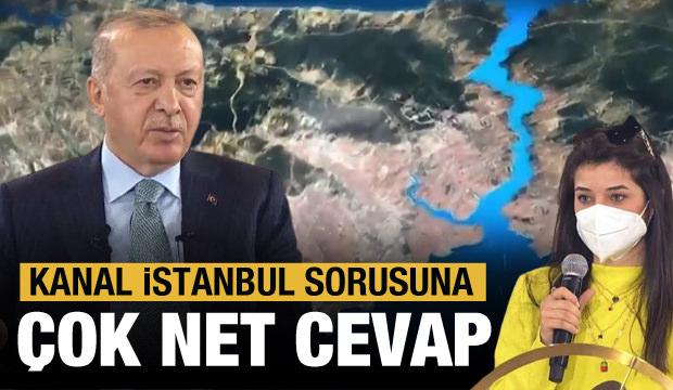 Erdoğan, gençlerle buluştu! Kanal İstanbul sorusuna cevap verdi