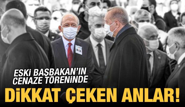 Eski Başbakan Yıldırım Akbulut'un cenaze töreninde dikkat çeken anlar