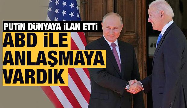 Putin, Biden'la zirve sonrası dünyaya duyurdu: ABD ile anlaşmaya vardık