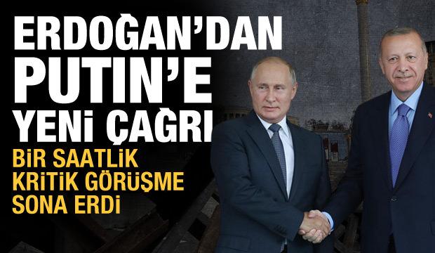 Başkan Erdoğan'ın Vladimir Putin ile telefon görüşmesi sona erdi 