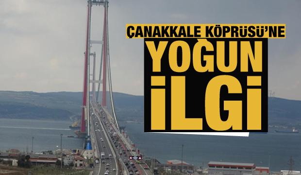 Açılışı yapılan 1915 Çanakkale Köprüsü'ne sürücüler yoğun ilgi gösterdi