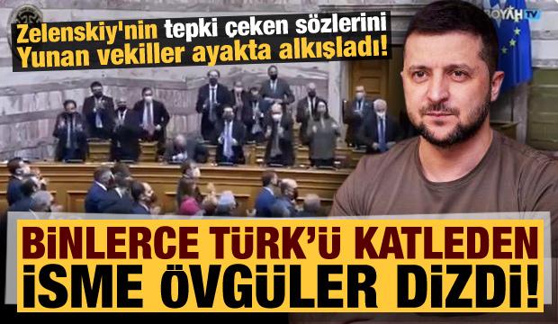 Zelenskiy'den tepki çeken açıklamalar: Binlerce Türk'ü katleden isme övgüler dizdi!