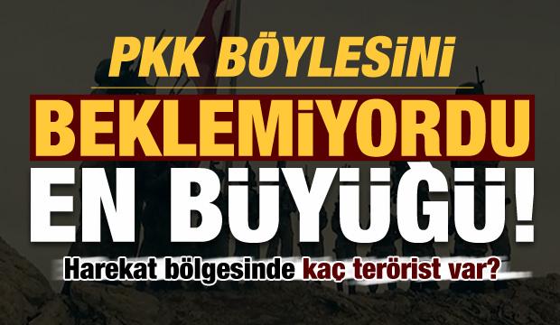 Harekat bölgesinde kaç terörist var? PKK böylesini beklemiyordu, en büyüğü...