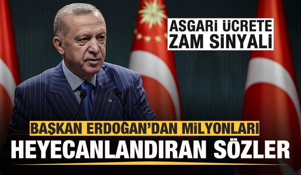 Başkan Erdoğan tarih verdi! Milyonları heyecanlandıran zam müjdesi