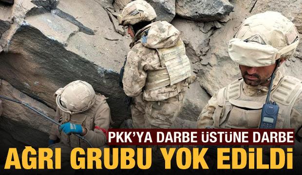 Terör örgütü PKK’ya büyük darbe: Ağrı Grubu saklandıkları inlerinde yok edildi!