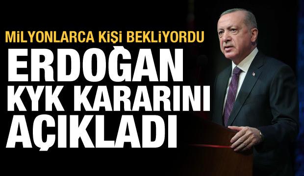 Son dakika! Erdoğan: Kredi alan öğrenciler geri ödeme olarak sadece anaparayı ödeyecekler