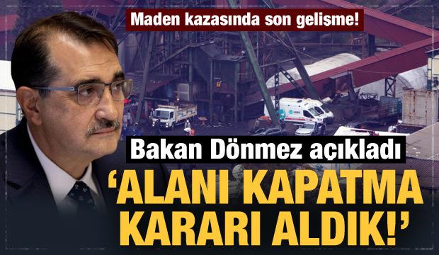 Bakan Dönmez: Yangın devam ediyor, alanı kapatma kararı aldık!