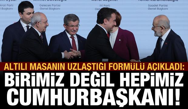 Davutoğlu altılı masanın formülünü açıkladı: Hepimiz Cumhurbaşkanı gibi olacağız