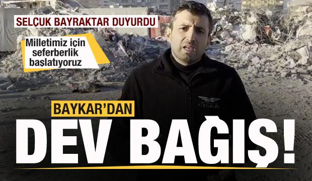 Selçuk Bayraktar açıkladı! Baykar'dan dev bağış!