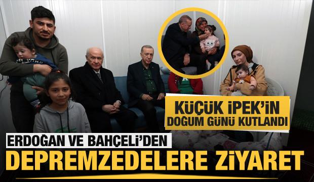 Başkan Erdoğan ve MHP Genel Başkanı Bahçeli, Karacasu konteyner kentini ziyaret etti