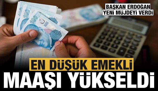 Başkan Erdoğan canlı yayında açıkladı: En düşük emekli maaşı 7 bin 500 TL oldu!