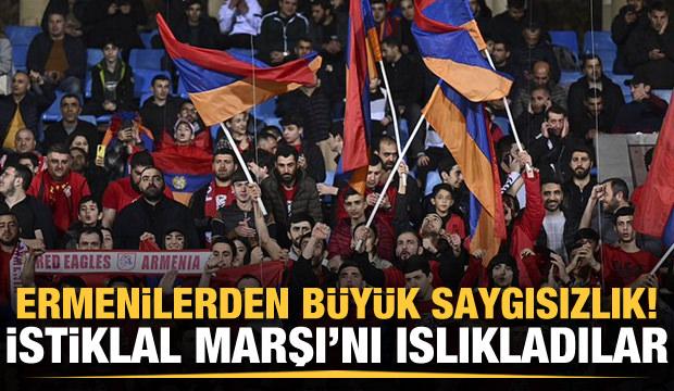 Ermenilerden büyük saygısızlık! İstiklal Marşı'nı ıslıkladılar