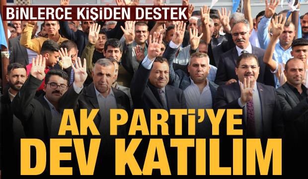 AK Parti'ye dev katılım: Binlerce kişiden destek sözü