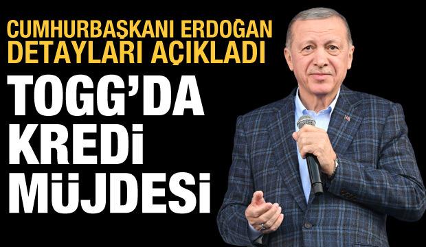 Togg almak isteyenlere kredi müjdesi: Erdoğan detaylarını açıkladı