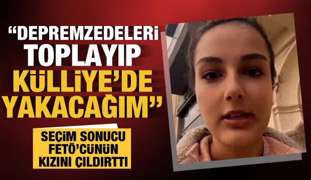 FETÖ'cü Şaban Çepik'in kızı nefret kustu: Erdoğan'a oy verenleri Külliye'de yakacağım 