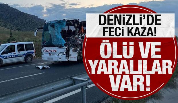 Denizli'de feci kaza: Yolcu otobüsü ile TIR çarpıştı, 2 ölü!