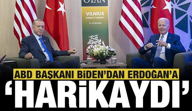 Biden: Cumhurbaşkanı Erdoğan'la tekrar bir araya gelmek harikaydı