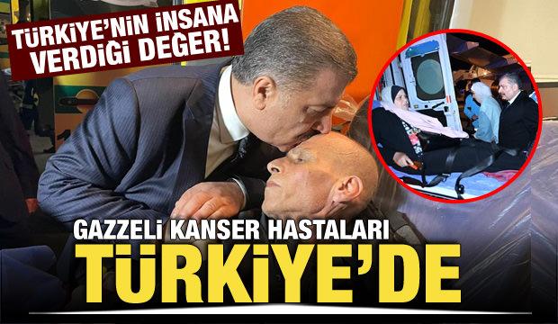 Mısır'dan uçakla getirilen 27 Gazzeli kanser hastası, refakatçileriyle Türkiye'de