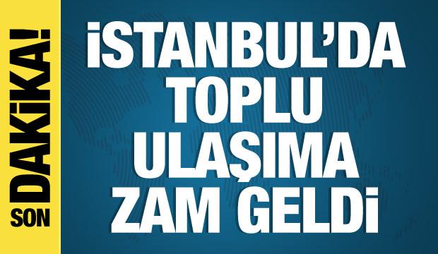 İstanbul'da toplu ulaşıma y&uuml;zde 10 zam yapıldı