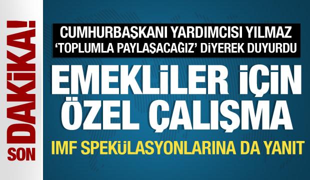  Cumhurbaşkanı Yardımcısı Cevdet Yılmaz duyurdu: Emekliler için özel çalışma