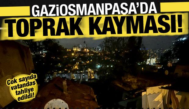 İstanbul Valiliği duyurdu! Gaziosmanpaşa'da toprak kayması: 96 vatandaş tahliye edildi