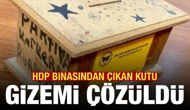 HDP binasından PKK'ya bağış kutusu çıktı