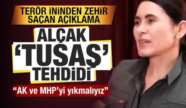 PKK'lı terörist Helin Ümit'ten alçak TUSAŞ tehdidi: AK Parti ve MHP'yi yıkmalıyız!