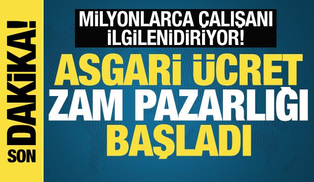 Yeni asgari ücret için ilk toplantı başladı