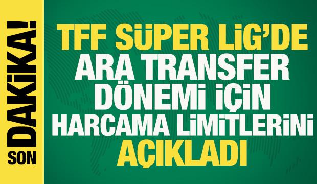 TFF a&ccedil;ıkladı! Ara transferde en fazla harcama limitine sahip takımlar belli oldu