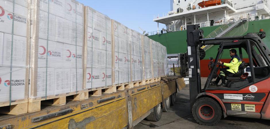 T&uuml;rkiye Sigorta ve T&uuml;rk Kızılay iş birliğiyle Gazze&rsquo;ye destek