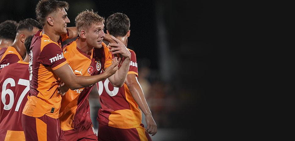 2009'lu yıldız adayından gol! 7 gollü maçta kazanan Galatasaray
