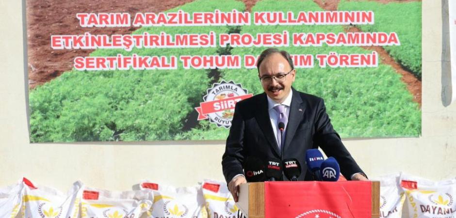 Çiftçiye destek: 203 ton tohum dağıtıldı!