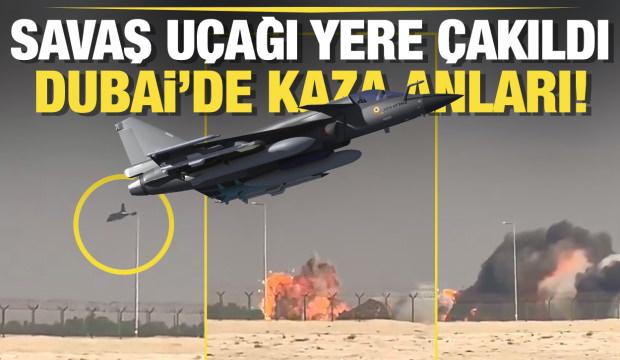 Bir Hint Tejas savaş jeti, Dubai Air Show'da yere çakıldı