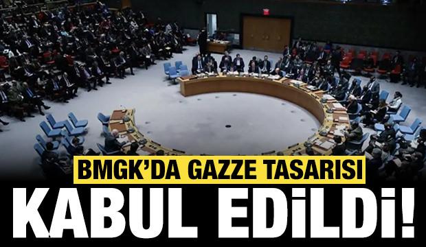 BMGK'da ABD'nin 'Gazze' tasarısını kabul etti!