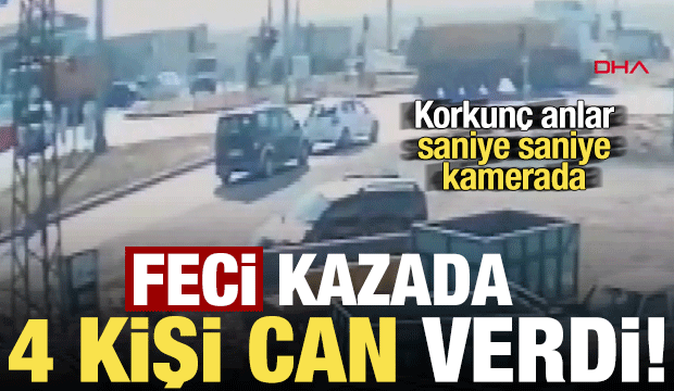 Son dakika: Diyarbakır'daki feci kazada 4 kişi can verdi! O anlar saniye saniye kamerada