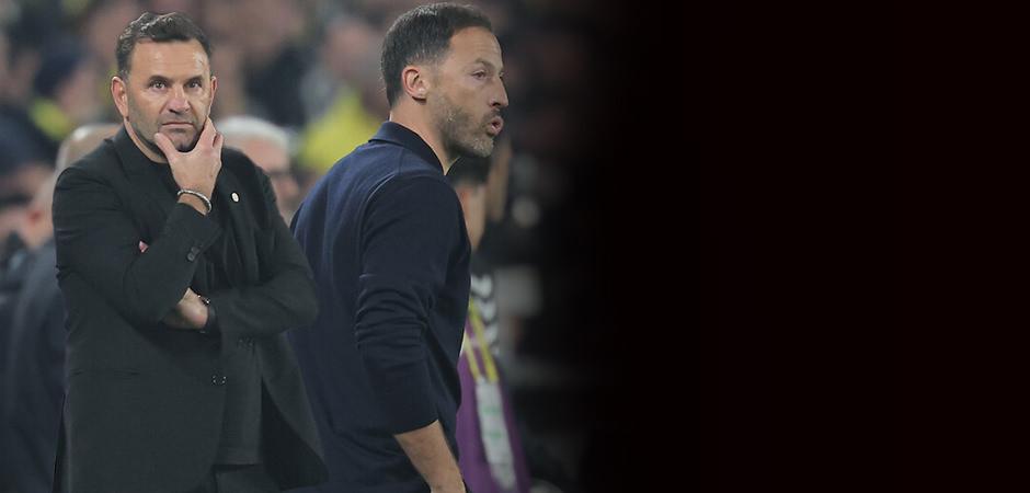 Derbide ilk yarı Okan Buruk, ikinci yarıda Tedesco!