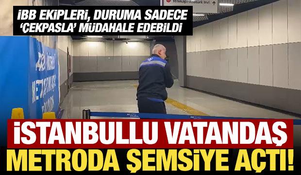 Sağanak yağış İBB’ye bağlı metroda su baskınına neden oldu