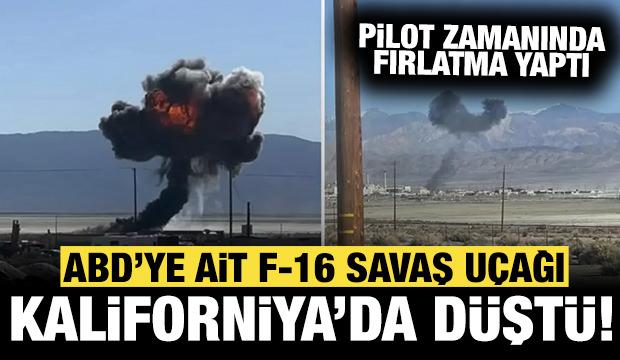 Son dakika haberi: ABD'de F-16 savaş uçağı düştü!