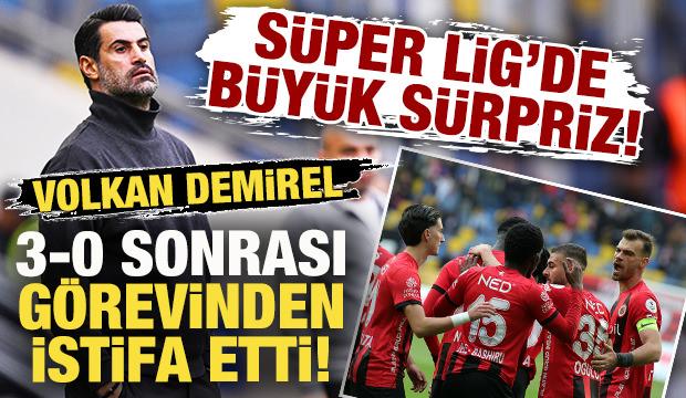 Süper Lig'de sürpriz karar! Volkan Demirel, 3-0 sonrası istifa etti