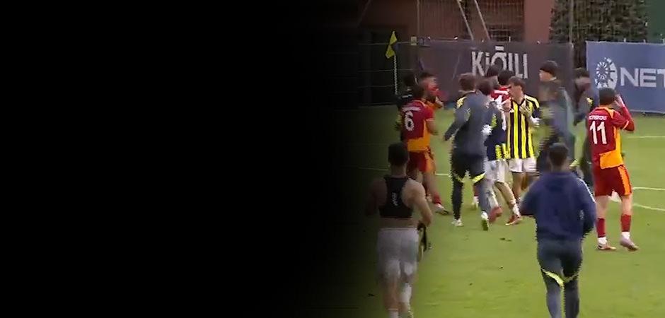 U19 derbisinde yumruklar konuştu!