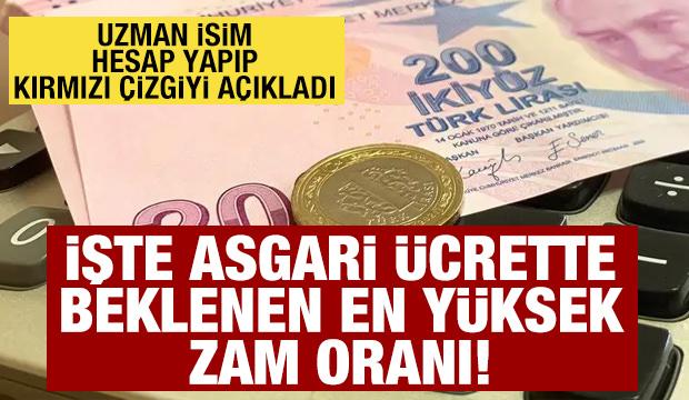Asgari ücret zammında kırmızı çizgi: Hesap yapıp en yüksek zam oranını açıkladı