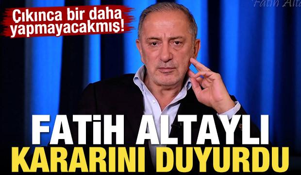 Fatih Altaylı'dan dikkat çeken karar! Siyasi programlara son veriyor
